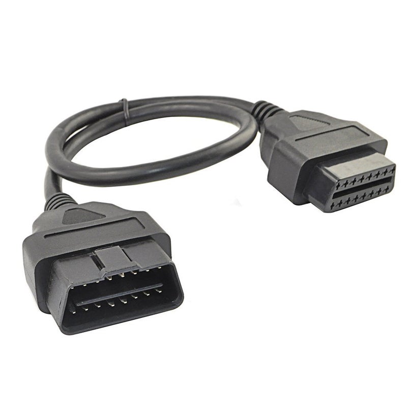 OLLGEN 1.64 Feet/50cm OBD II OBD2 Splitter Cable Cord,16 Pin OBDii Male to Female Extension Cable,Auto Car Diagnostic Extender Cord Adapter - Image 1